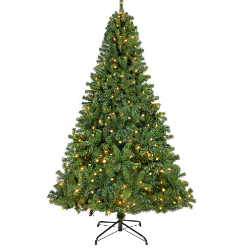 7.5 ft Pre-Lit Fir Christmas Tree — 350 LED Lights