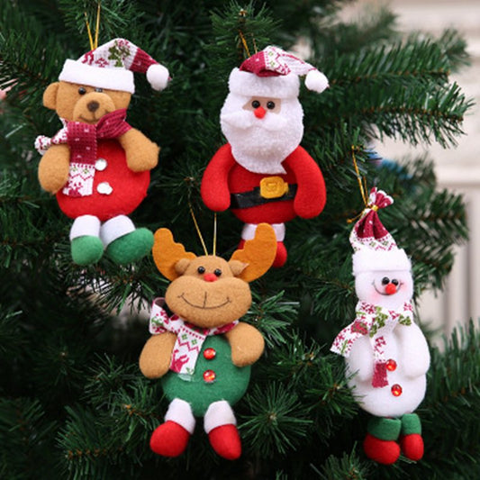 1/2/4pcs Christmas Ornament Gift Santa Claus