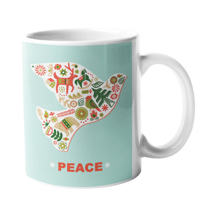 Joy, Love & Peace Christmas Mugs — Set of 3